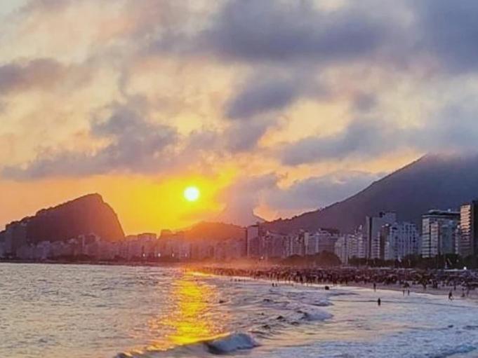 Flat Copacabana Pe Na Areia Rio de Janeiro Bagian luar foto